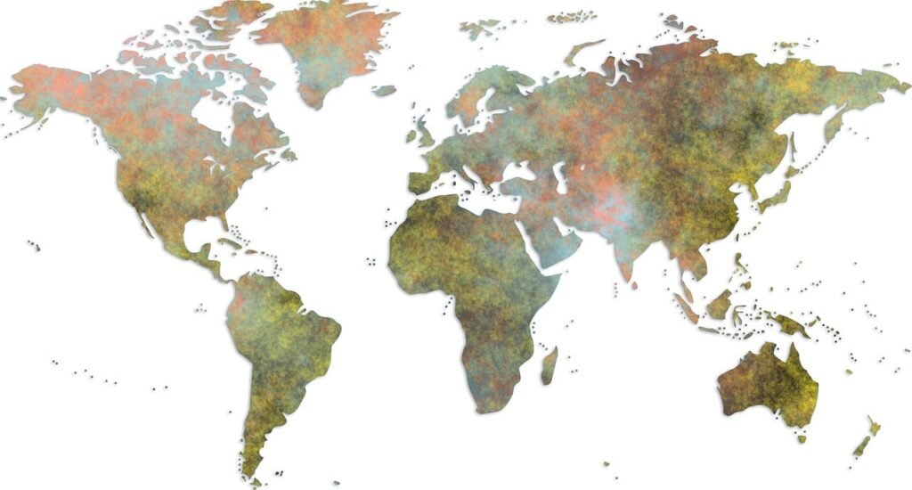world map, global, geography