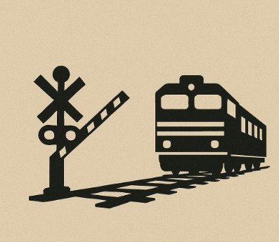 Não espere “fechar a cancela para atravessar a linha do trem… atente aos sinais e evite o desastre”